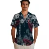 Houston Texans Hawaiian Shirt - Personalized Baseball Floral Hibiscus Print Blue Aloha Shirt