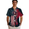 Houston Texans Hawaiian Shirt - Personalized Baseball Floral Stitched Flag Blue Aloha Shirt