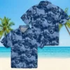 Indianapolis Colts Hawaiian Shirt - Personalized Baseball Floral Coastal Palms Blue Aloha Shirt