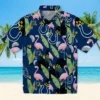 Indianapolis Colts Hawaiian Shirt - Flamingo Leaves Blue Aloha Shirt