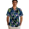 Indianapolis Colts Hawaiian Shirt - Flamingo Leaves Blue Aloha Shirt