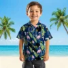 Indianapolis Colts Hawaiian Shirt - Flamingo Leaves Blue Aloha Shirt