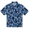 Indianapolis Colts Hawaiian Shirt - Floral Pineapple Blue Aloha Shirt
