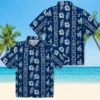 Indianapolis Colts Hawaiian Shirt - Framed Floral Blue Aloha Shirt