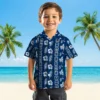 Indianapolis Colts Hawaiian Shirt - Framed Floral Blue Aloha Shirt