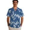Indianapolis Colts Hawaiian Shirt - Hibiscus Clusters Blue Aloha Shirt