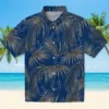 Indianapolis Colts Hawaiian Shirt - Leafy Palms Blue Aloha Shirt