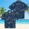 Indianapolis Colts Hawaiian Shirt - Leafy Palms Blue Aloha Shirt