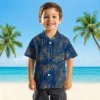 Indianapolis Colts Hawaiian Shirt - Leafy Palms Blue Aloha Shirt