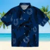 Indianapolis Colts Hawaiian Shirt - Palm Leaf Blue Aloha Shirt