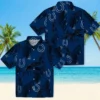 Indianapolis Colts Hawaiian Shirt - Palm Leaf Blue Aloha Shirt