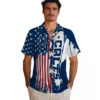 Indianapolis Colts Hawaiian Shirt - Stitched Flag Blue Aloha Shirt