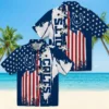 Indianapolis Colts Hawaiian Shirt - Stitched Flag Blue Aloha Shirt