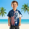Indianapolis Colts Hawaiian Shirt - Stitched Flag Blue Aloha Shirt