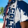 Indianapolis Colts Hawaiian Shirt - Stitched Flag Blue Aloha Shirt