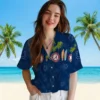 Indianapolis Colts Hawaiian Shirt - Surfboard Palm Blue Aloha Shirt