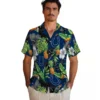 Indianapolis Colts Hawaiian Shirt - Toucan Hibiscus Pineapple Blue Green Aloha Shirt