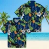 Indianapolis Colts Hawaiian Shirt - Toucan Hibiscus Pineapple Blue Green Aloha Shirt