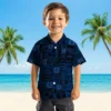 Indianapolis Colts Hawaiian Shirt - Tropical Patchwork Blue Black Aloha Shirt