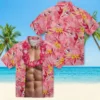 Kansas City Chiefs Hawaiian Shirt - Personalized Baseball Floral Chest Illusion Red Aloha Shirt