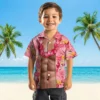 Kansas City Chiefs Hawaiian Shirt - Personalized Baseball Floral Chest Illusion Red Aloha Shirt