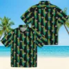 Kansas City Chiefs Hawaiian Shirt - Personalized Baseball Floral Corn Motifs Black Green Aloha Shirt