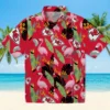 Kansas City Chiefs Hawaiian Shirt - Personalized Baseball Floral Flamingo Leaves Red Aloha Shirt