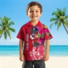 Kansas City Chiefs Hawaiian Shirt - Personalized Baseball Floral Polynesian Red Aloha Shirt