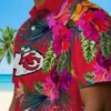 Kansas City Chiefs Hawaiian Shirt - Personalized Baseball Floral Polynesian Red Aloha Shirt
