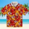 Kansas City Chiefs Hawaiian Shirt - Personalized Baseball Floral Toucan Red Aloha Shirt