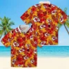 Kansas City Chiefs Hawaiian Shirt - Personalized Baseball Floral Toucan Red Aloha Shirt