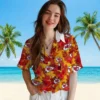 Kansas City Chiefs Hawaiian Shirt - Personalized Baseball Floral Toucan Red Aloha Shirt