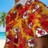Kansas City Chiefs Hawaiian Shirt - Personalized Baseball Floral Toucan Red Aloha Shirt