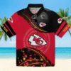 Kansas City Chiefs Hawaiian Shirt - Personalized Baseball Floral Football Wave Red Black Aloha Shirt