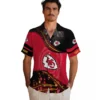 Kansas City Chiefs Hawaiian Shirt - Personalized Baseball Floral Football Wave Red Black Aloha Shirt