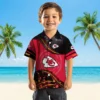 Kansas City Chiefs Hawaiian Shirt - Personalized Baseball Floral Football Wave Red Black Aloha Shirt