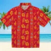 Kansas City Chiefs Hawaiian Shirt - Personalized Baseball Floral Framed Floral Red Aloha Shirt