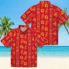 Kansas City Chiefs Hawaiian Shirt - Personalized Baseball Floral Framed Floral Red Aloha Shirt
