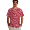Kansas City Chiefs Hawaiian Shirt - Personalized Baseball Floral Leafy Pattern Red Aloha Shirt