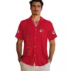 Kansas City Chiefs Hawaiian Shirt - Personalized Baseball Floral Stuart Minion Red Aloha Shirt