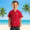 Kansas City Chiefs Hawaiian Shirt - Personalized Baseball Floral Stuart Minion Red Aloha Shirt