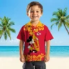 Kansas City Chiefs Hawaiian Shirt - Personalized Baseball Floral Surfing Mickey Red Aloha Shirt