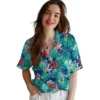 Kansas City Royals Hawaiian Shirt - Custom Hibiscus Blossoms Royal Blue Aloha Shirt