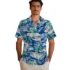 Kansas City Royals Hawaiian Shirt - Tropical Palms Aloha Shirt