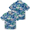 Kansas City Royals Hawaiian Shirt - Tropical Palms Aloha Shirt