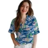 Kansas City Royals Hawaiian Shirt - Tropical Palms Aloha Shirt