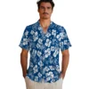 Kansas City Royals Hawaiian Shirt - Tropical Floral Pattern Aloha Shirt