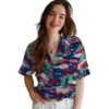 Los Angeles Angels Hawaiian Shirt - Tropical Palms Aloha Shirt
