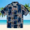 Los Angeles Angels Hawaiian Shirt - Tribal Symbols Blue Aloha Shirt
