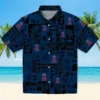 Los Angeles Angels Hawaiian Shirt - Tropical Patchwork Blue Black Aloha Shirt